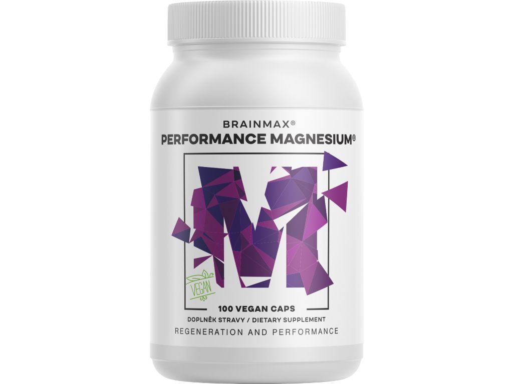 Performance Magnesium® 1000 mg, Magnez 200 mg + Witamina B6 P5P, 100 kapsułek roślinnych