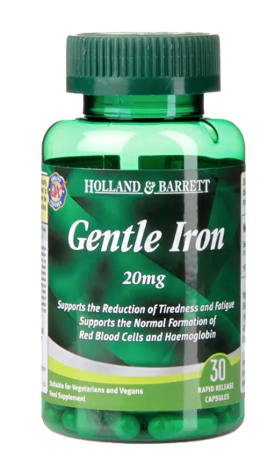 Holland & Barrett Gentle Iron, 20 mg, 30 kapsułek