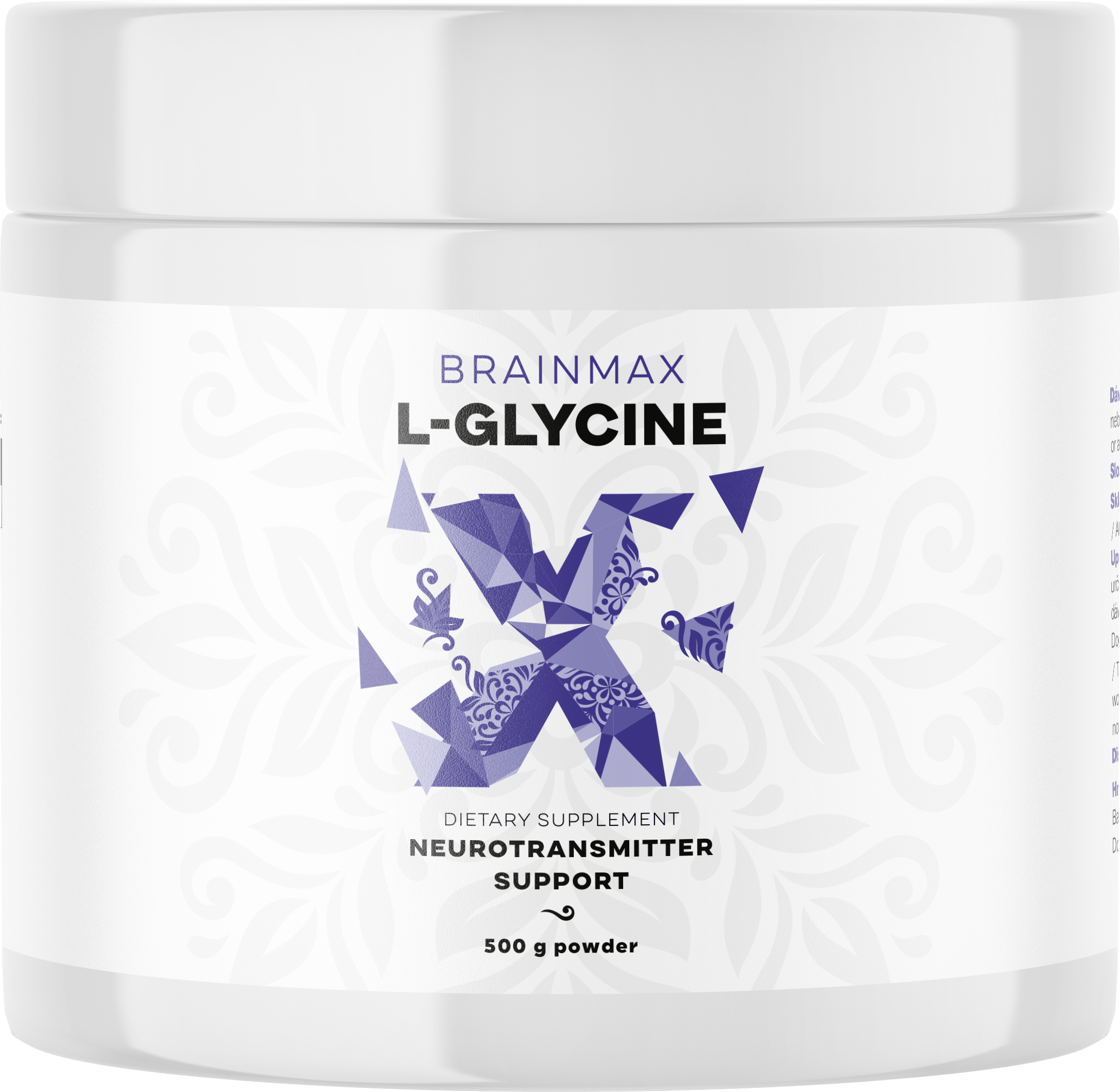 BrainMax Glycine, L-Glycin, 500 g Obrázek