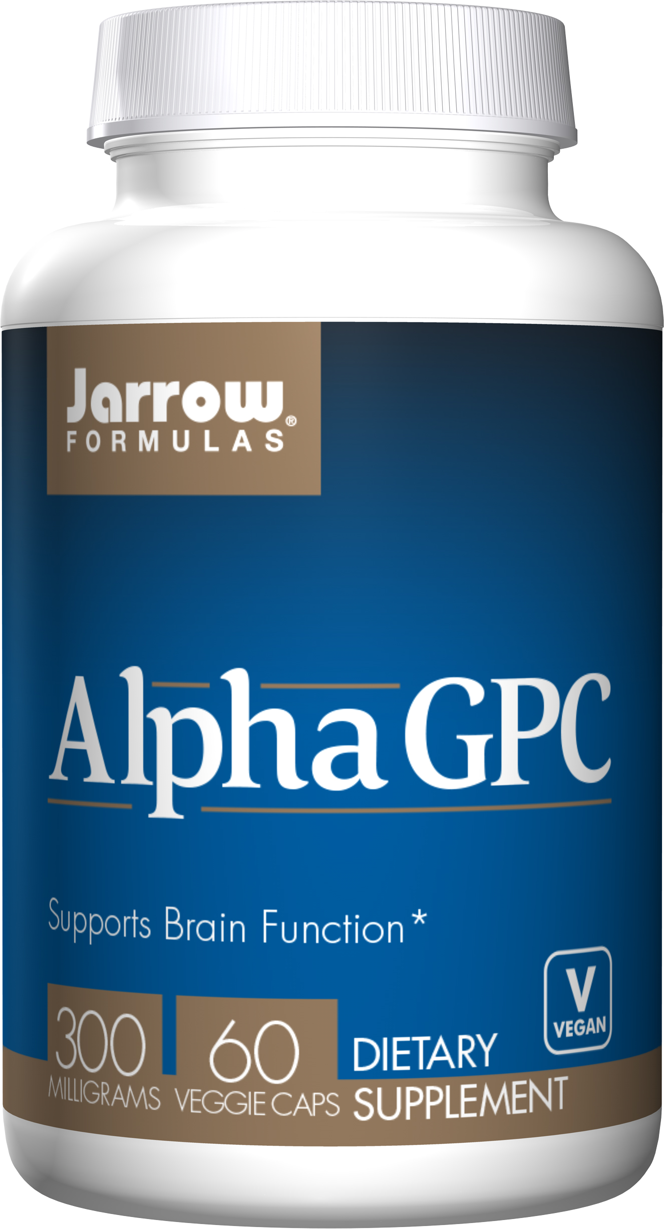 Jarrow Alpha GPC (L-alfa-gliceryl fosforylocholina), 300 mg, 60 kapsułek ziołowych