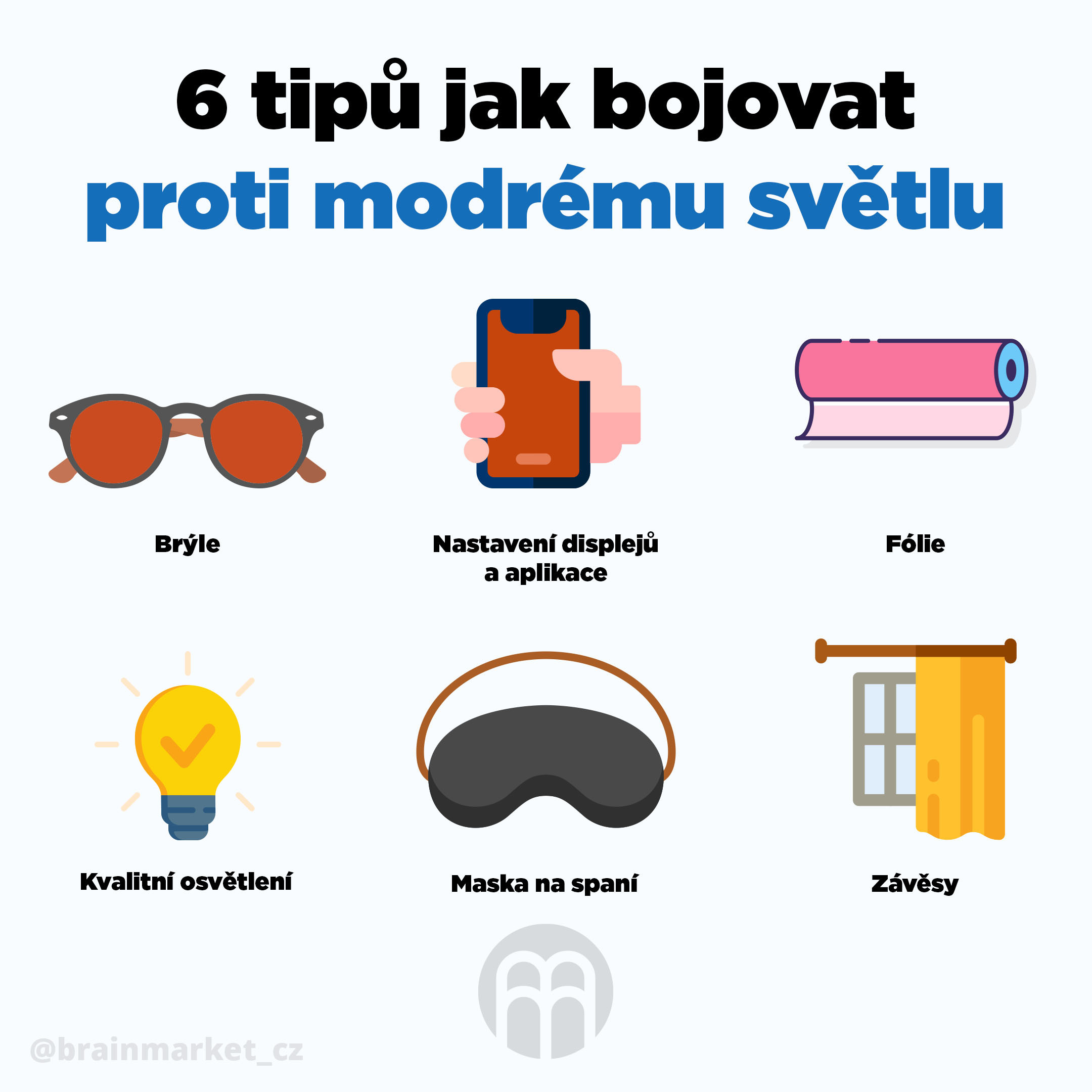 BrainMax Klipy na dioptrické brýle blokující 80% modrého světla Obrázek