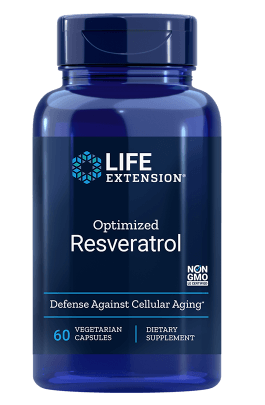 Life Extension Élethosszabbításra optimalizált Resveratrol , 60 növényi kapszula Obrázek