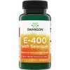 Swanson Witamina E z selenem, 400 IU, 90 kapsułek softgel  Witamina E i selen z drożdży selenowych, suplement diety