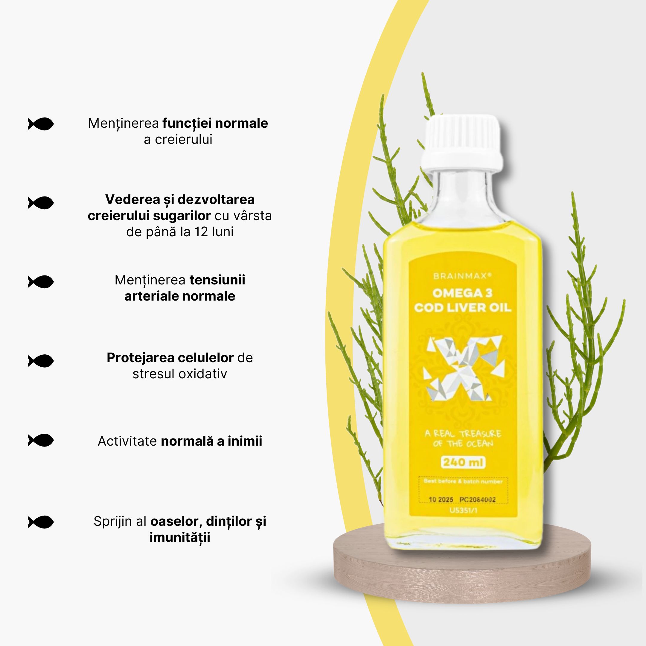 (Rumunština) BrainMax Grass-Fed Beef liver, 240 caps - 8595726807795 - Vitamín B12