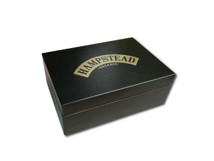 Hampstead Tea luxusni cerna drevena kazeta mix sackovych caju 78ks 6 druhu zavrena 1