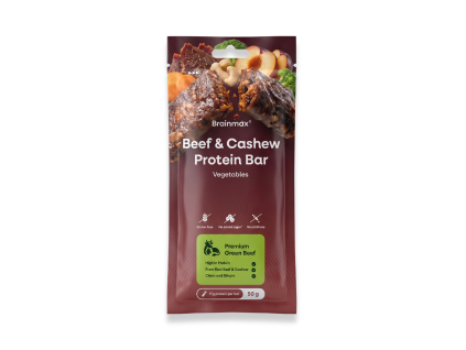 Brainmax beef cashew bar vegetable