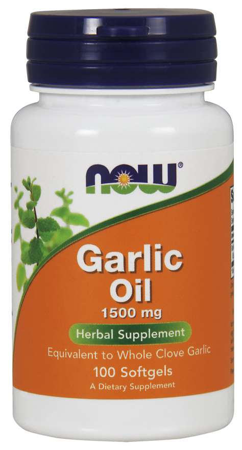 NOW Garlic Oil, ulei de usturoi, 1500 mg, 100 capsule softgel