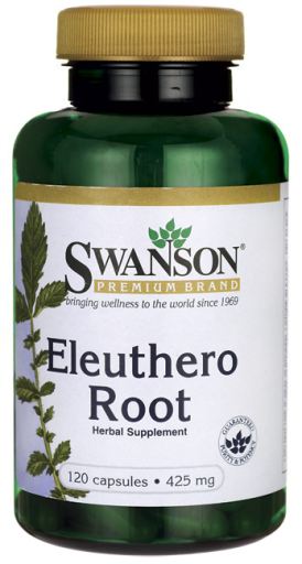 Swanson Eleuthero Root (ginseng siberian), 425 mg, 120 capsule