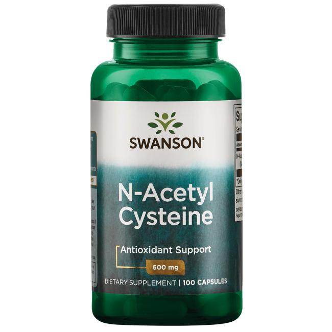 Swanson NAC (N-acetil-L-cisteină) 600 mg, 100 capsule