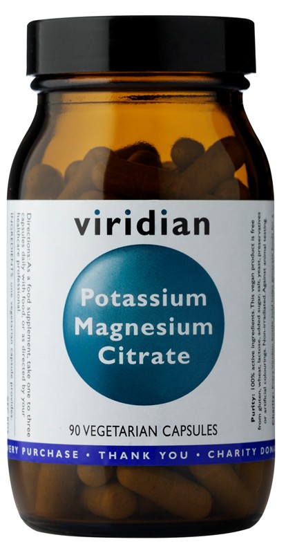 Citrat de magneziu de potasiu Viridian 90 capsule (potasiu-magneziu)