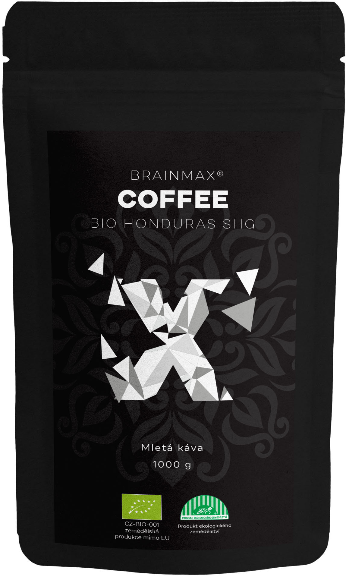 BrainMax Coffee Honduras SHG cafea, macinata, BIO, 1000 g *CZ-BIO-001 certifikát