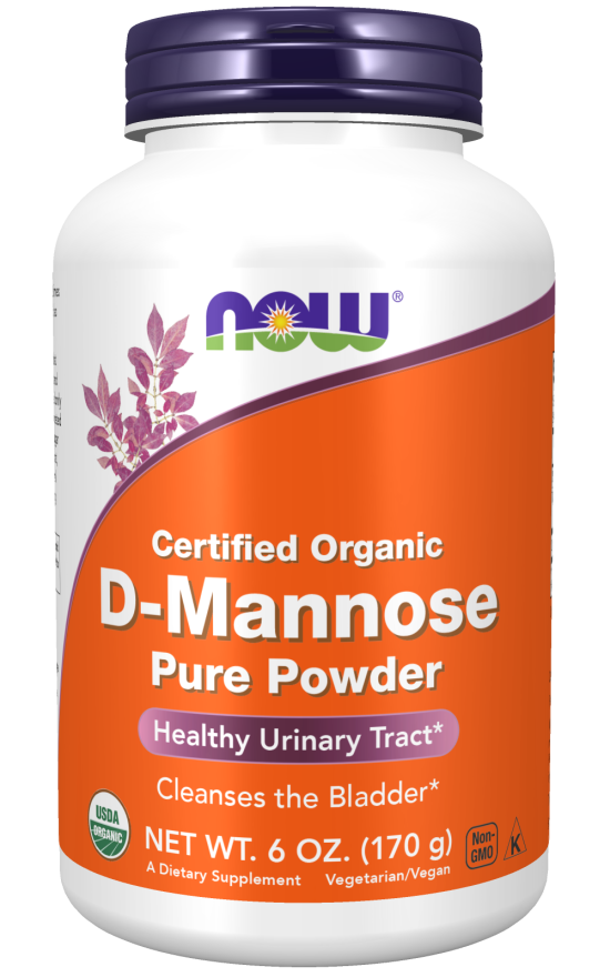 NOW D-Mannose, 170 g, pudră pură