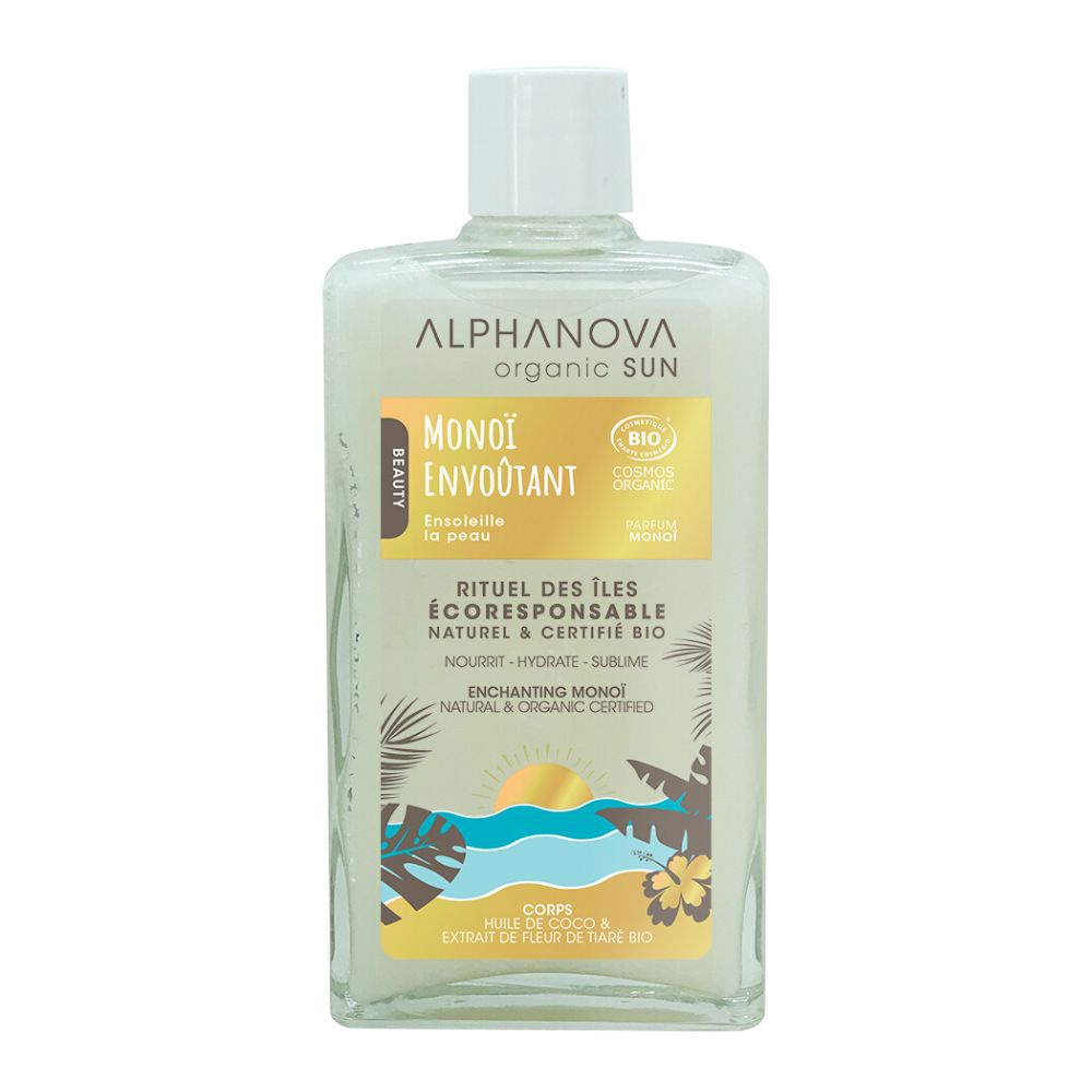 Alphanova - gel de corp după bronzare Monoi, 100 ml