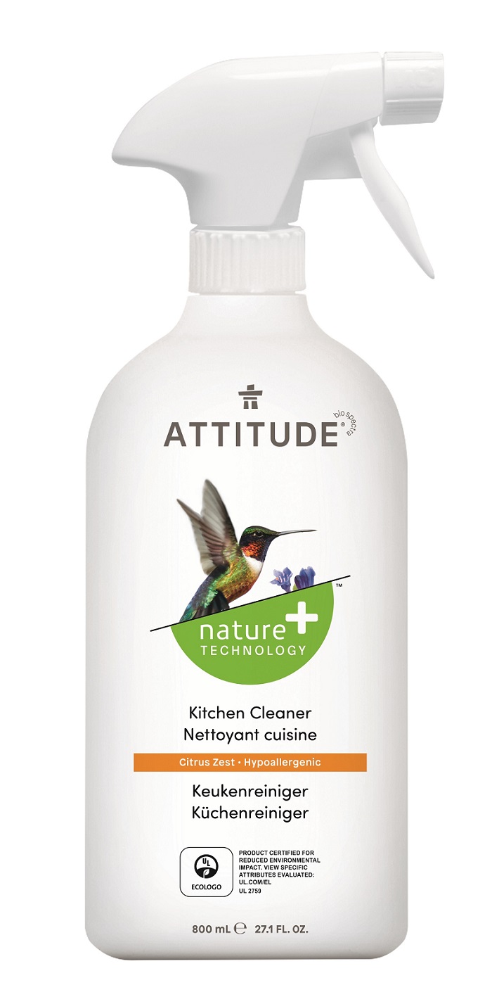 Attitude - Detergent de bucătărie cu parfum de coajă de lămâie, 800 ml