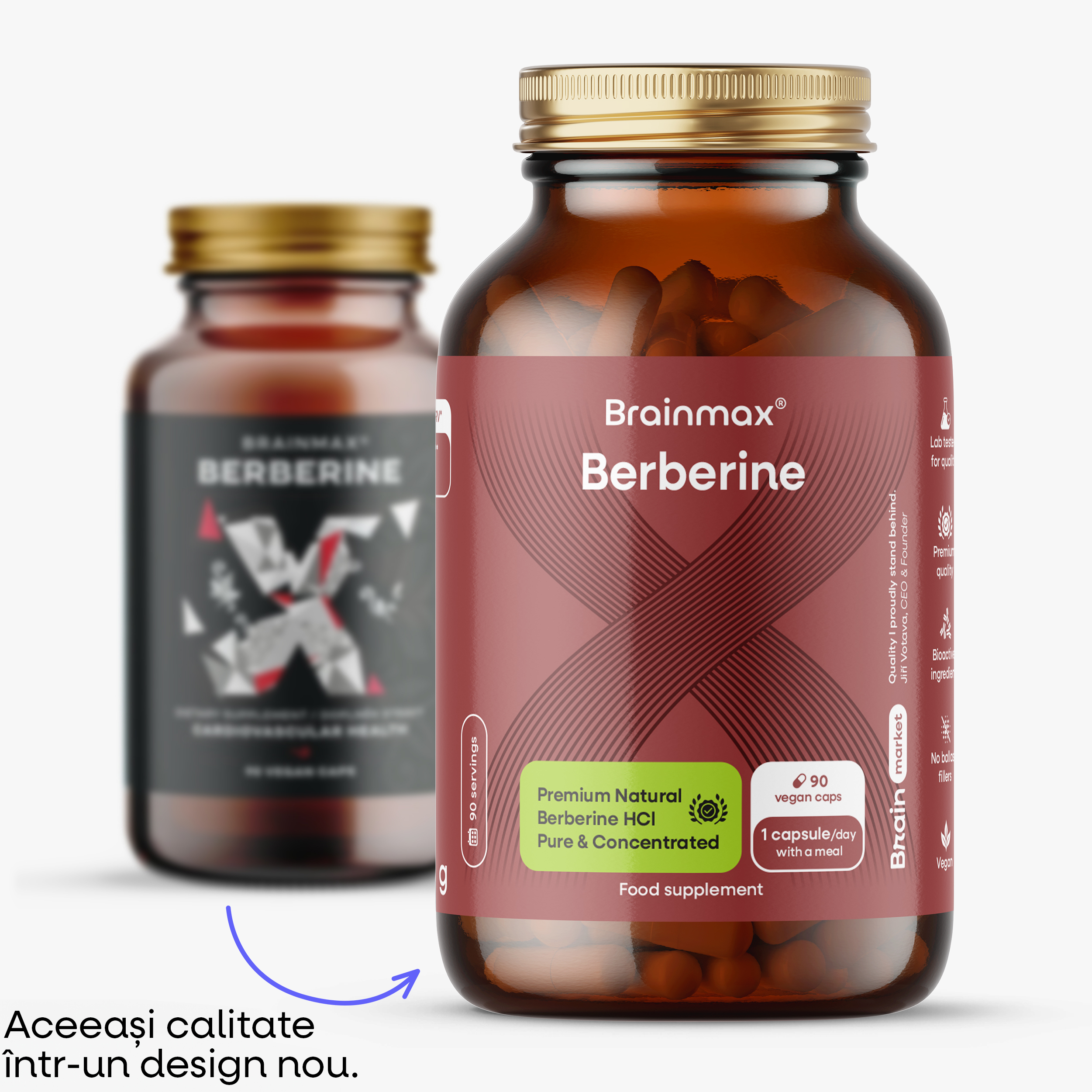 BrainMax Berberine 500 mg, 90 capsule vegetale