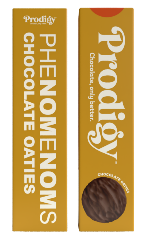 Biscuiți Prodigy Phenomenoms Chocolate Oatie, biscuiți cu ciocolată cu ovăz, 128 g