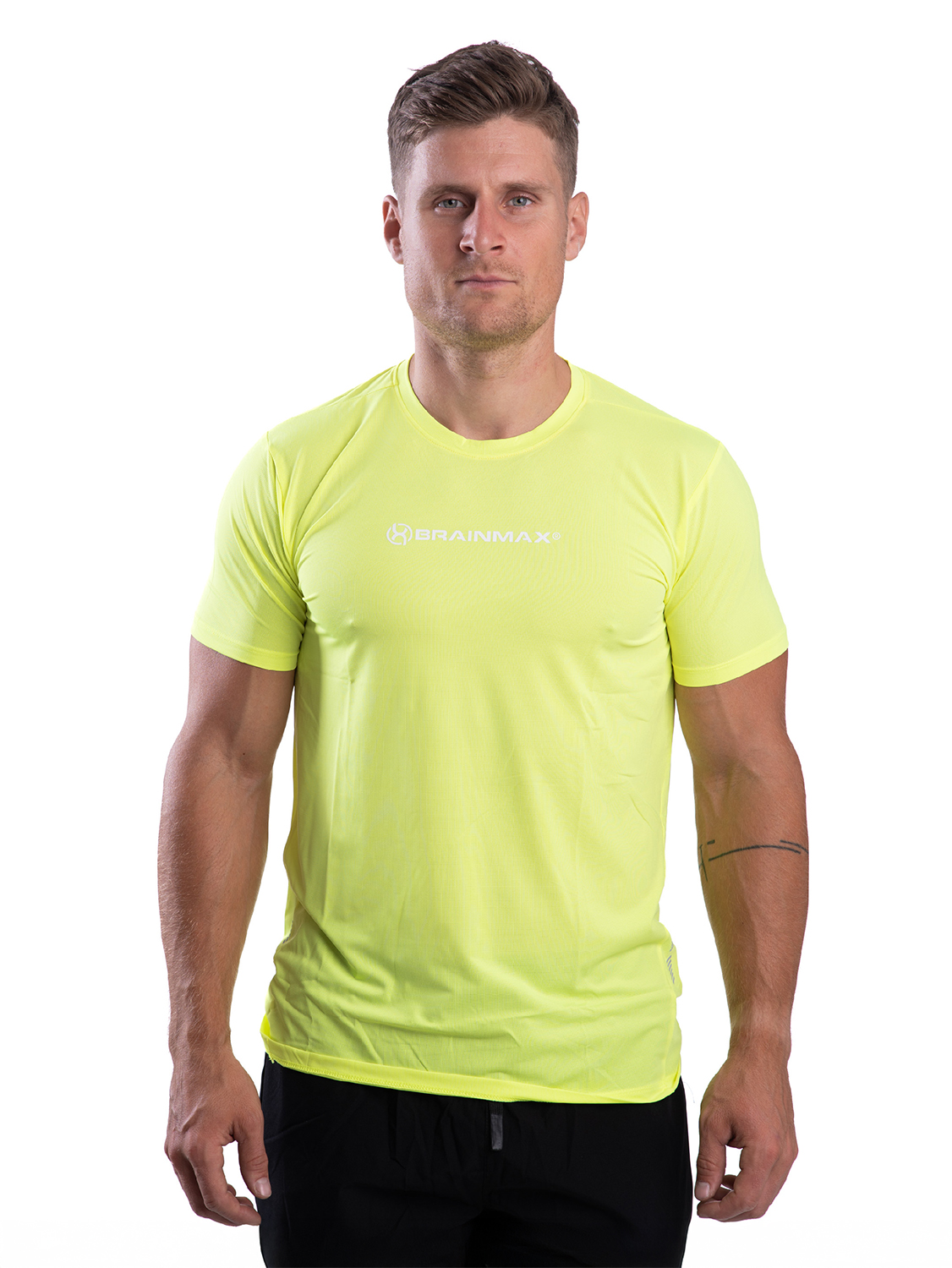 BrainMax tricou funcțional pentru bărbați, galben neon Dimensiune: M