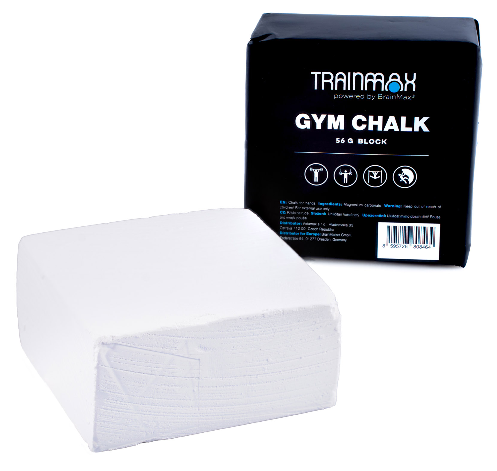 TrainMax Gym Chalk, cretă, bloc de magneziu