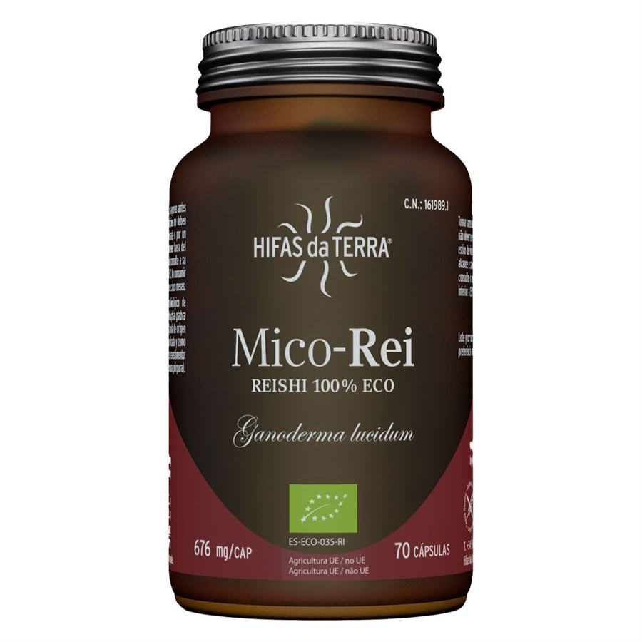 Hifas da Terra Mico-Rei, reishi, BIO, 70 capsule