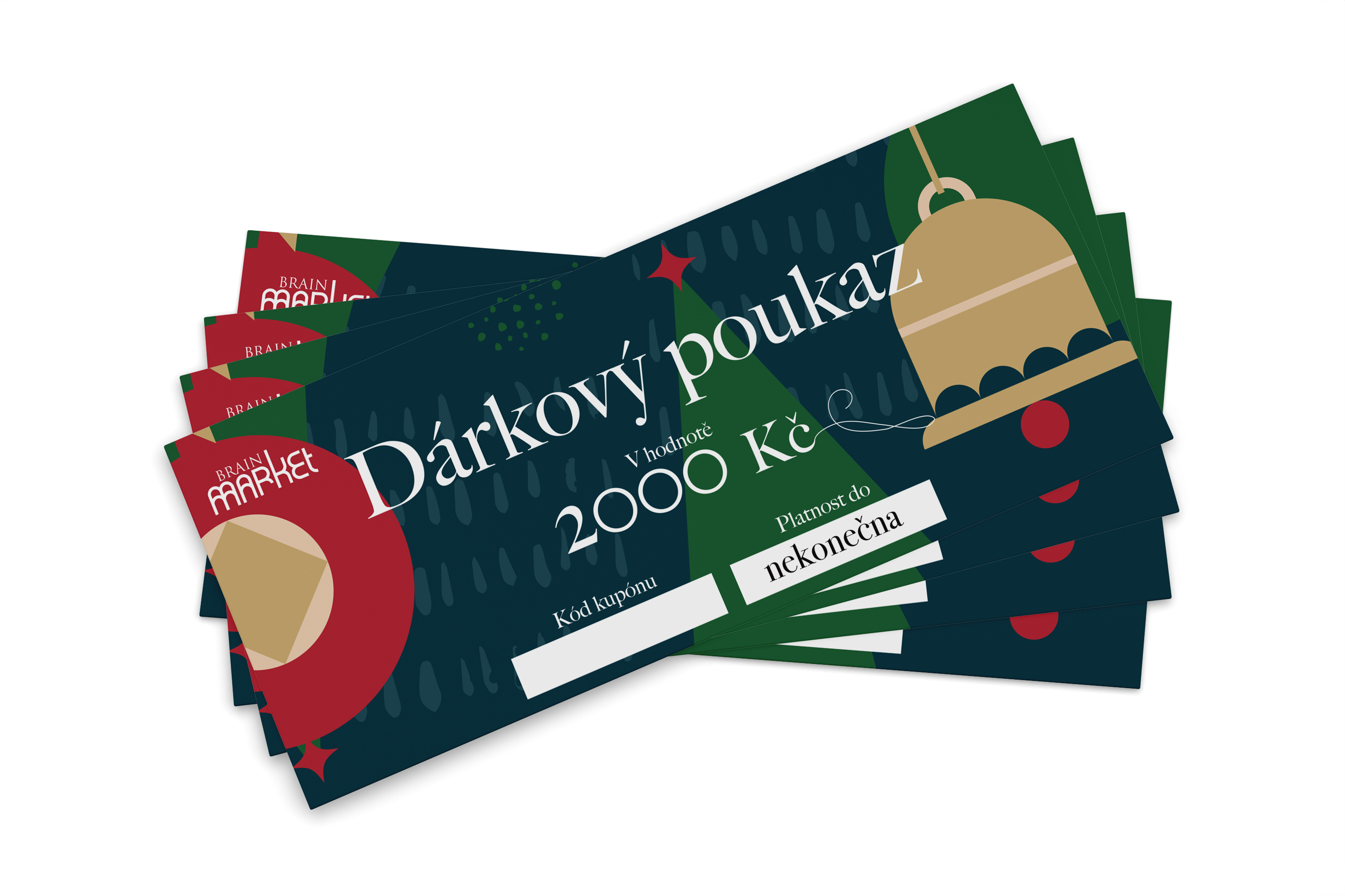 Voucher cadou electronic de Crăciun 2000 CZK