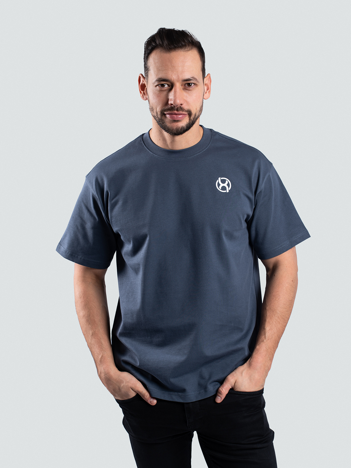 BrainMax tricou bărbătesc din bumbac, albastru închis Dimensiune: S