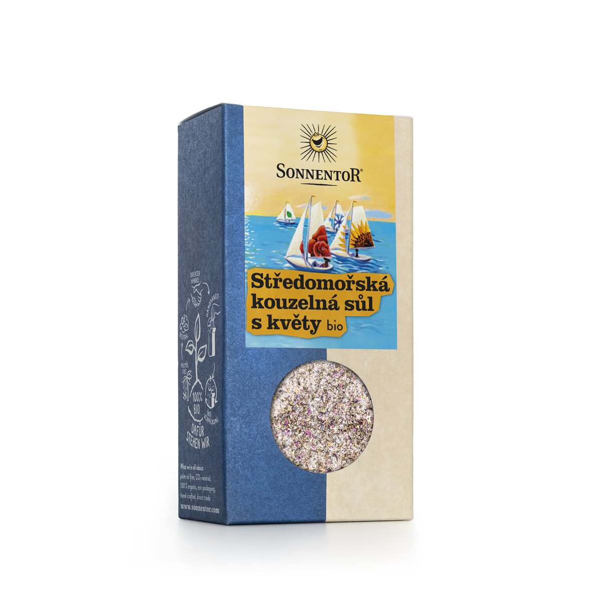 Sonnentor Sare Mediteraneană Magică cu Flori, BIO, 120 g