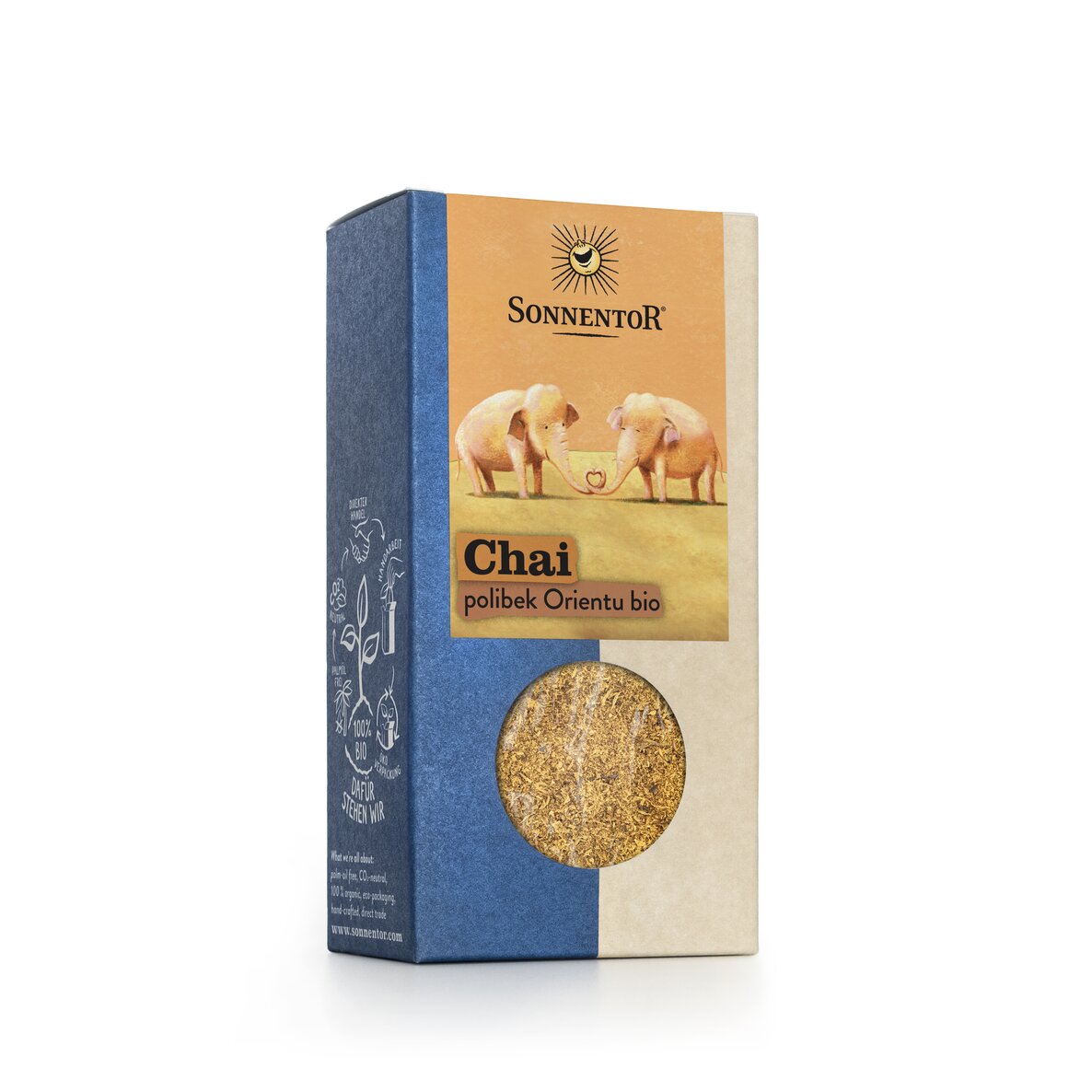 Sonnentor Chai kiss of the Orient - amestec de flori si condimente cu zahar, BIO, 70 g