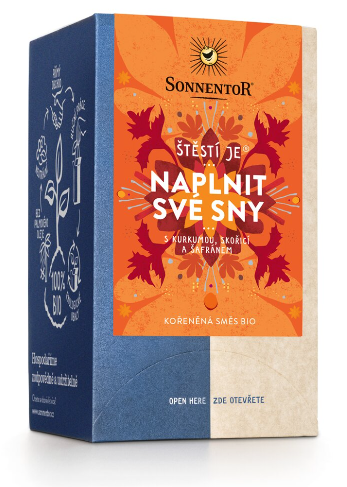 Sonnentor Happiness is® te împlinește visele, ceai porționat, BIO, 18 buc