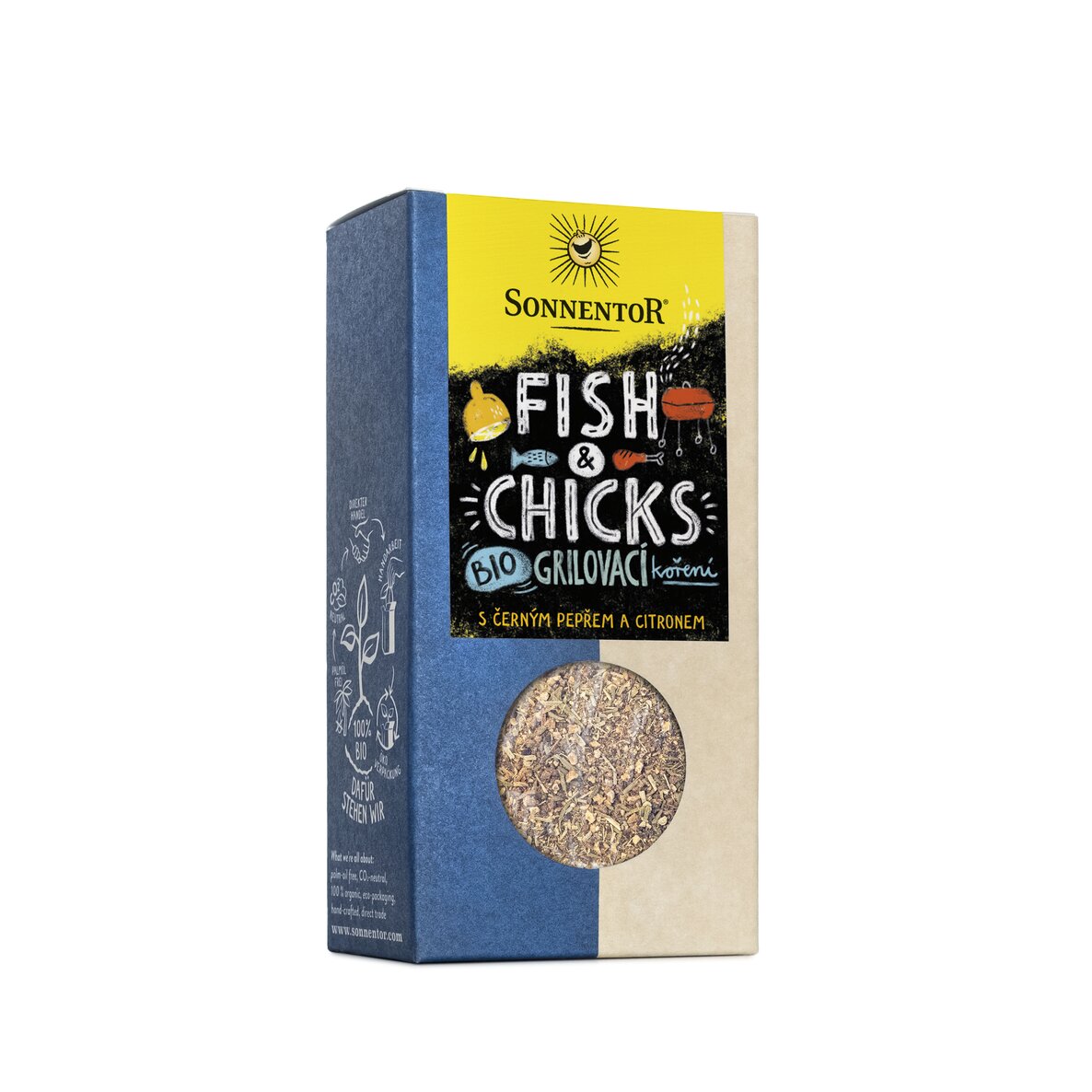 Sonnentor Fish & Chicks - condimente la gratar, BIO, 55 g