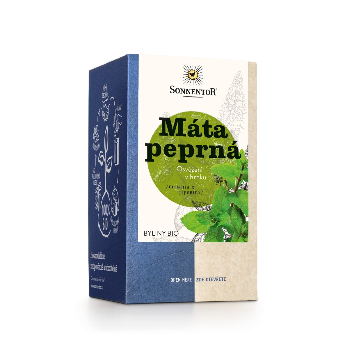 Sonnentor - Menta, pliculete de ceai, organic, 18 buc