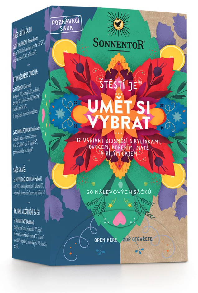 Sonnentor Fericirea este® A ști cum să alegi, pliculețe de ceai, organic, 20 buc.