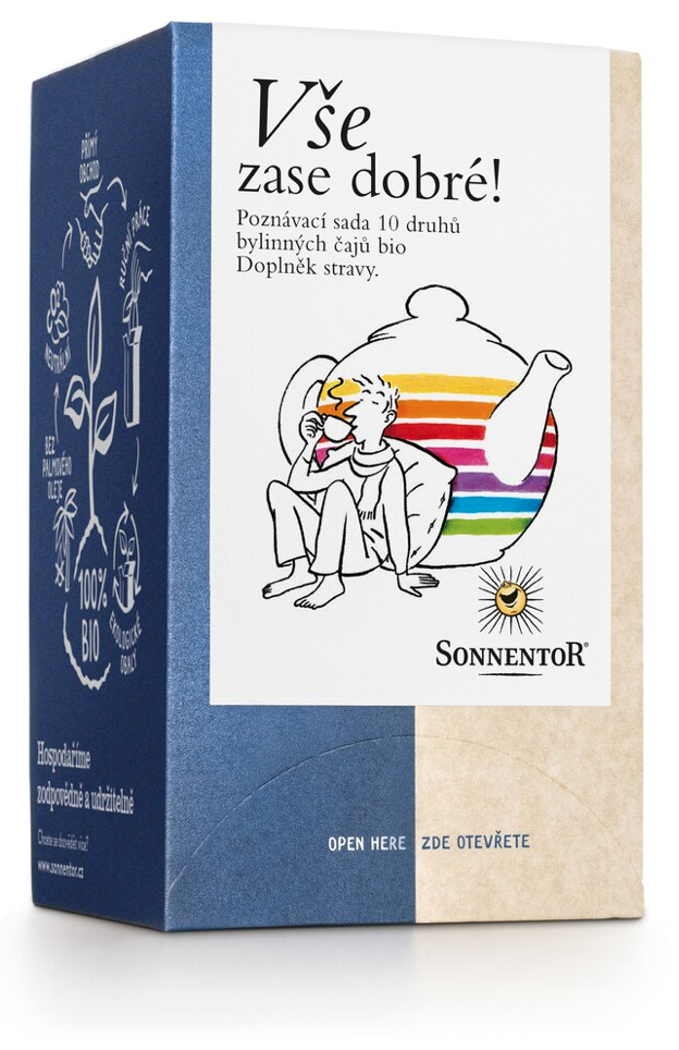 Sonnentor Totul este bine din nou! set educațional, pliculețe de ceai, organic, 20 buc