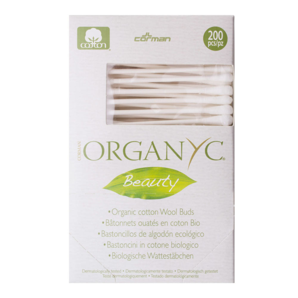 Batoane de curatat 200 buc bumbac BIO ORGANYC