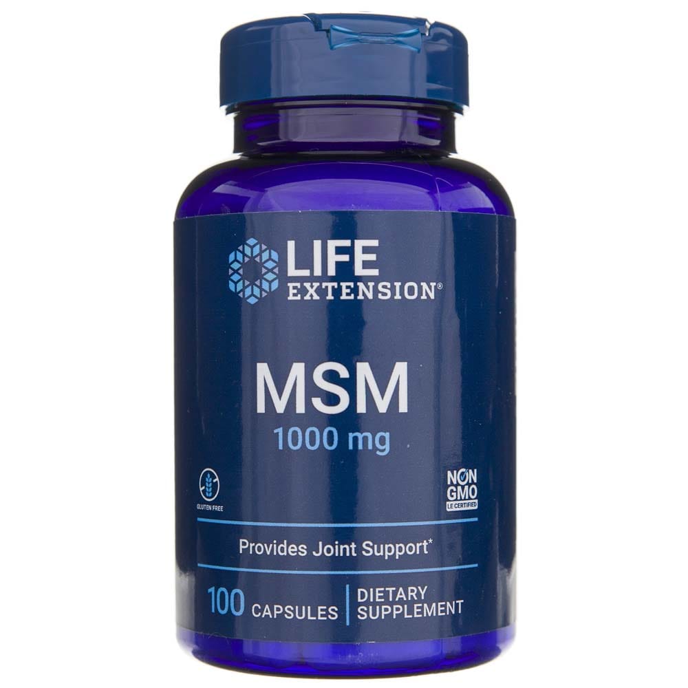 Life Extension MSM, 1000 mg, 100 capsule