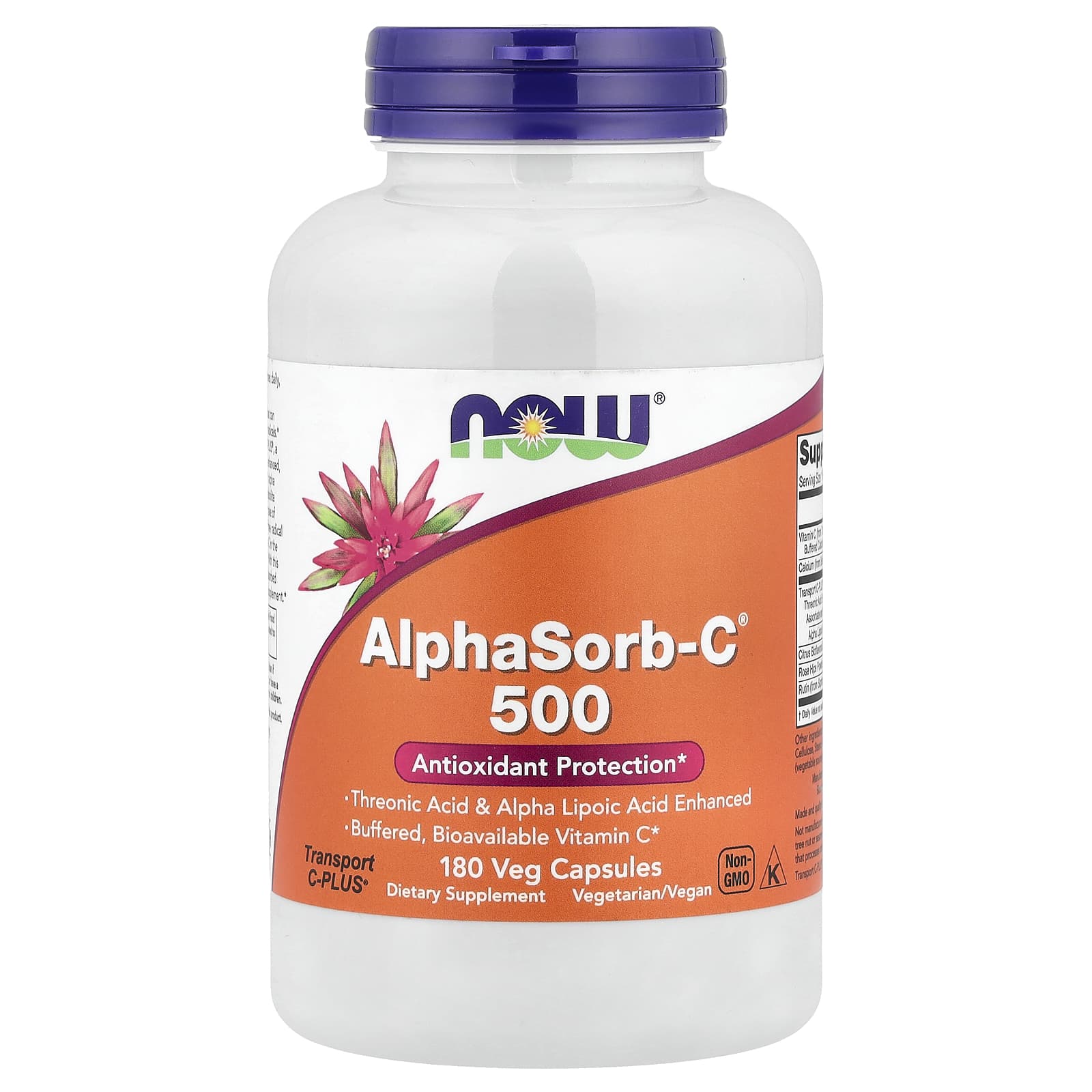 Now® Foods ACUM AlphaSorb-C, 500 mg, 180 capsule vegetale