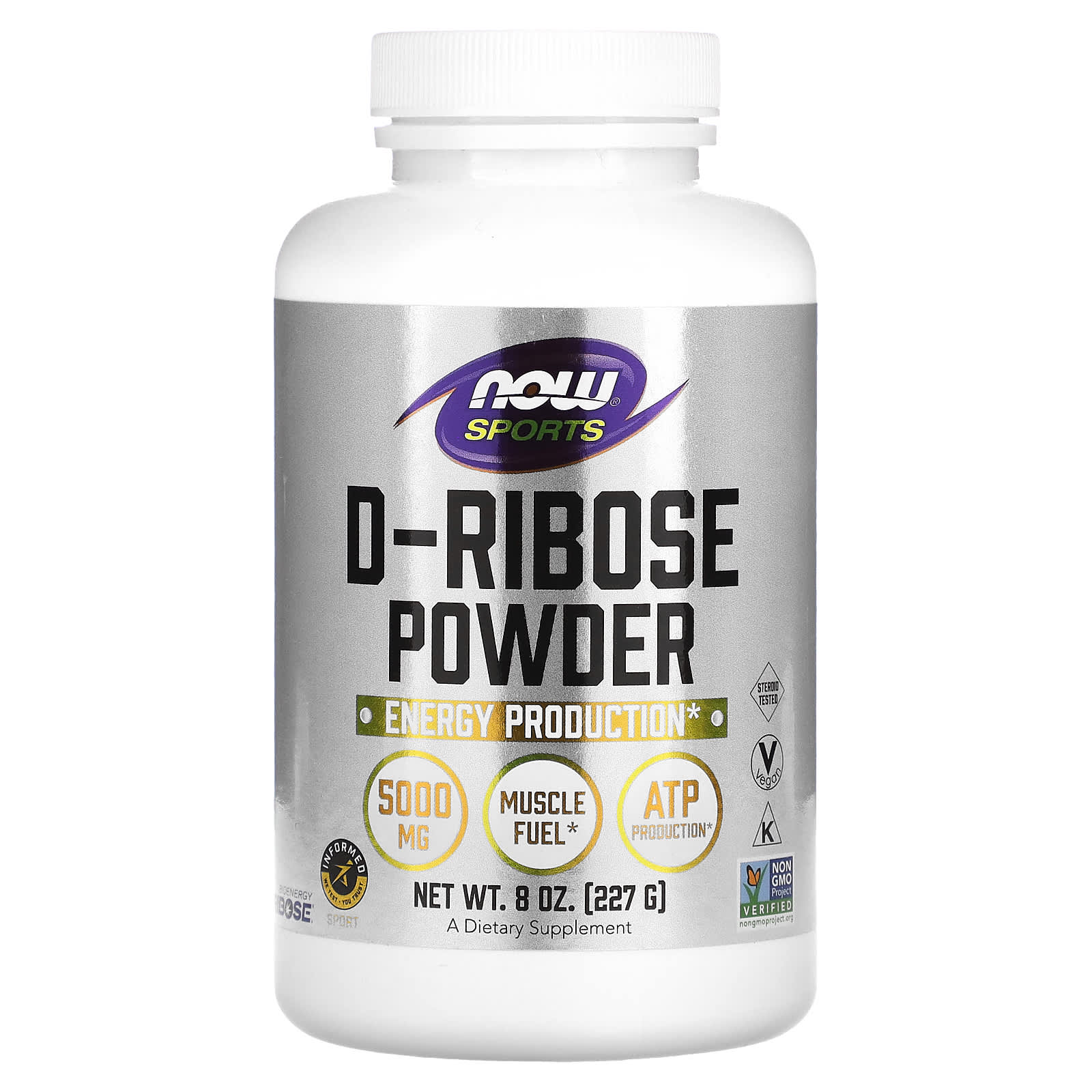 Now® Foods NOW D-Riboză, pulbere, 227 g