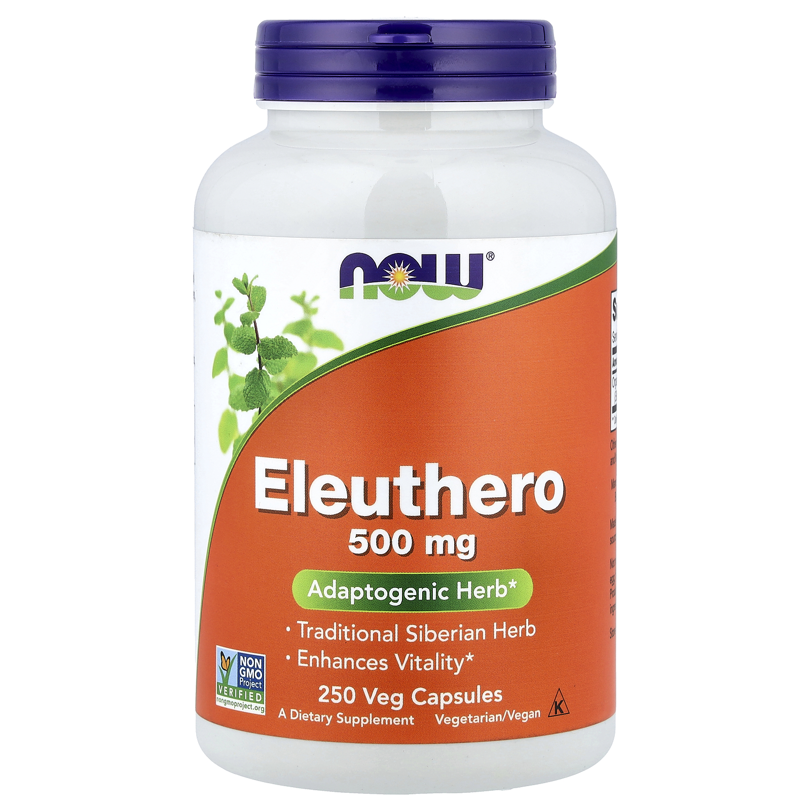 Now® Foods NOW Eleutherococcus, 500 mg, 250 capsule vegetale