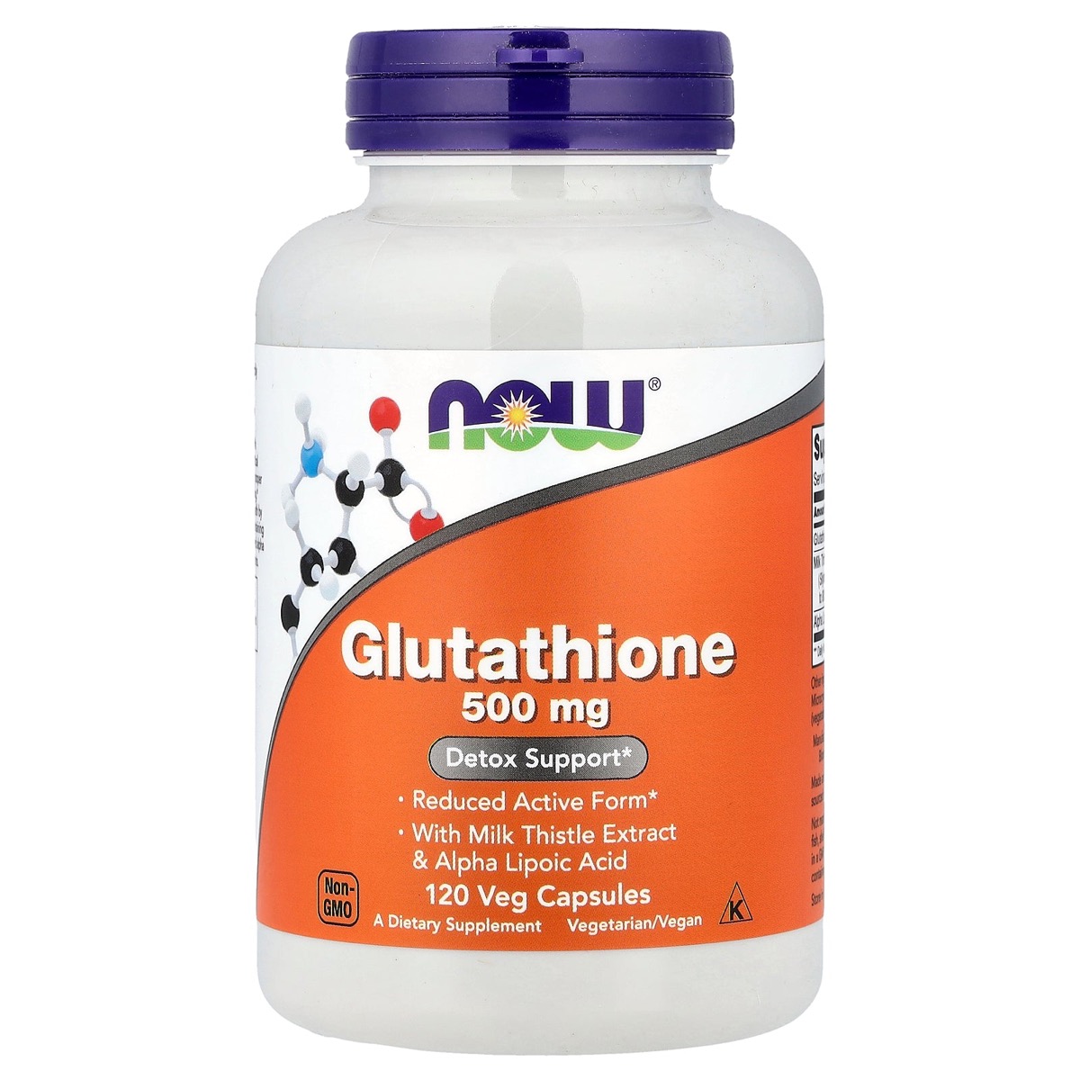 Now® Foods NOW Glutation, 500 mg, 120 capsule vegetale
