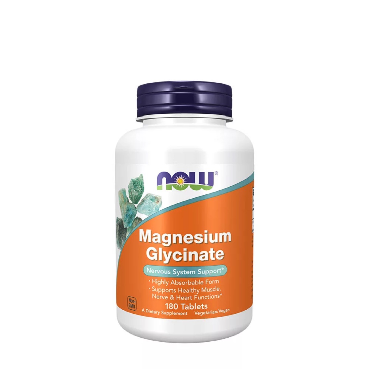 Now® Foods NOW Glicinat de magneziu, 180 de comprimate