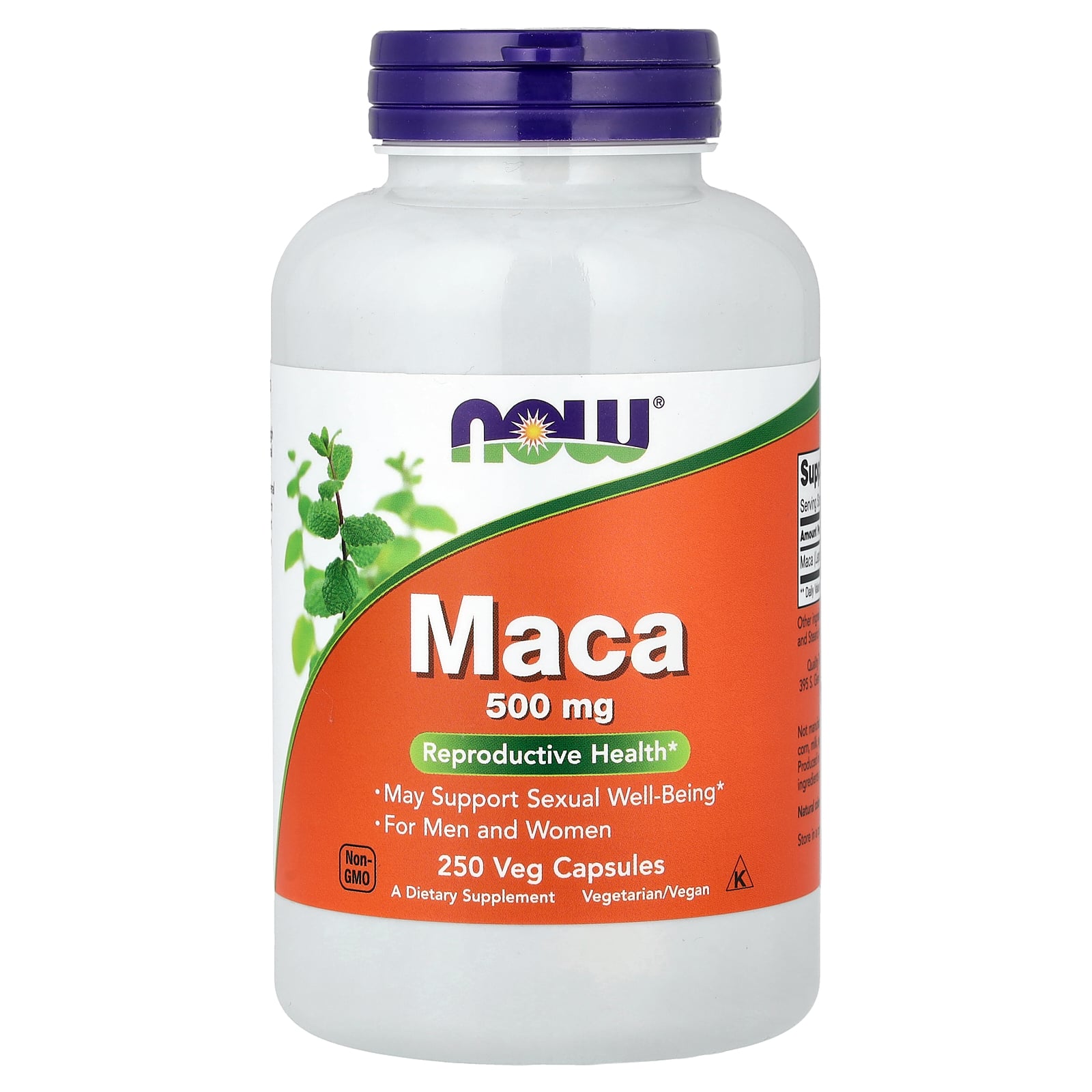 Now® Foods NOW Maca, 500 mg, 250 rostlinných kapslí