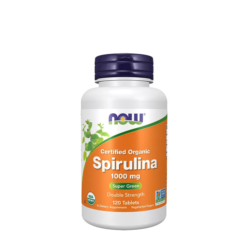 Now® Foods NOW Spirulină, 1000 mg, 120 comprimate