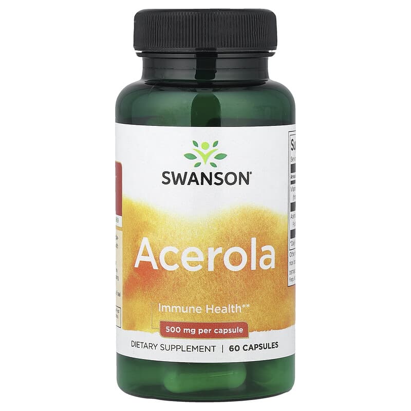 Swanson Acerola, 500 mg, 60 capsule