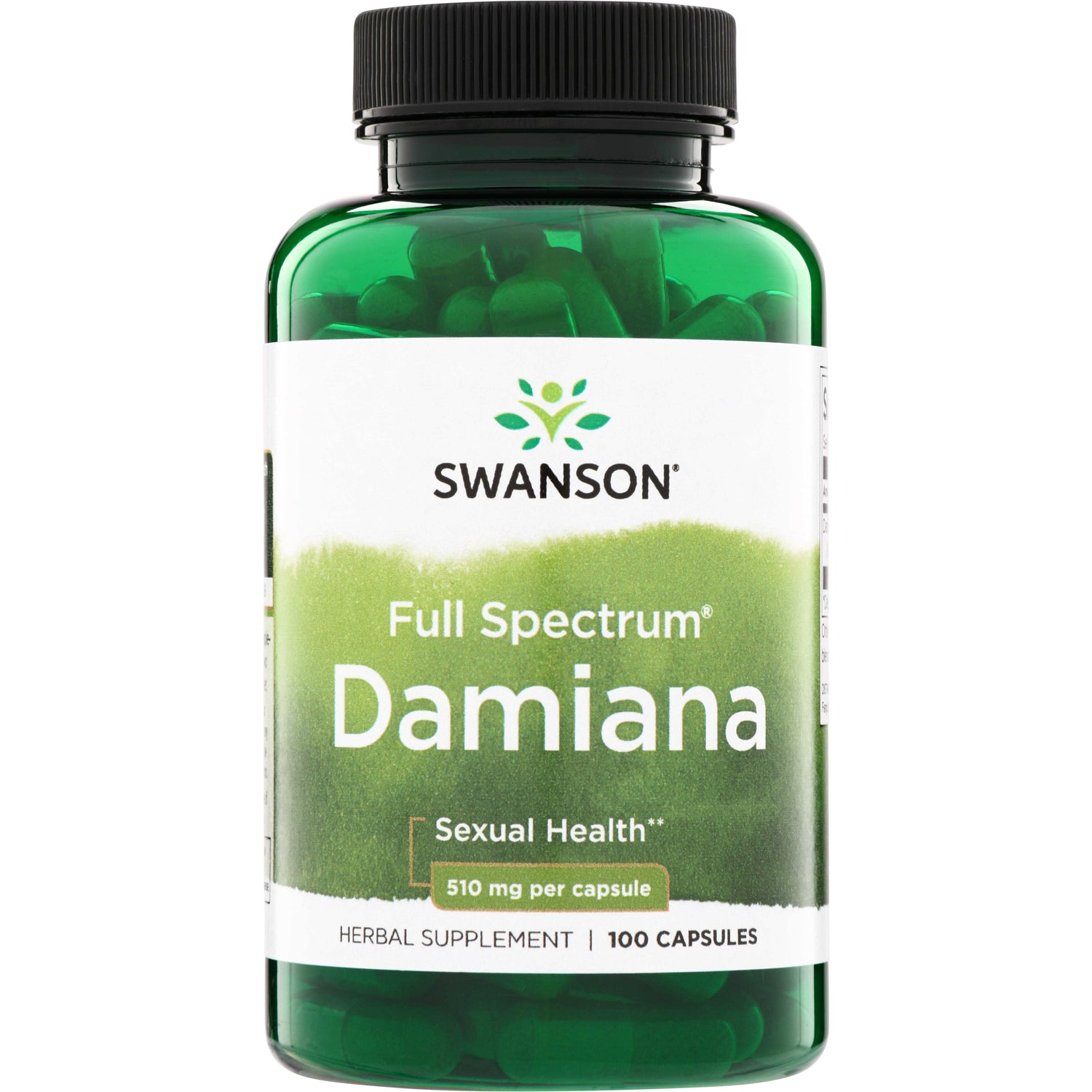Swanson Damiana, 510 mg, 100 capsule