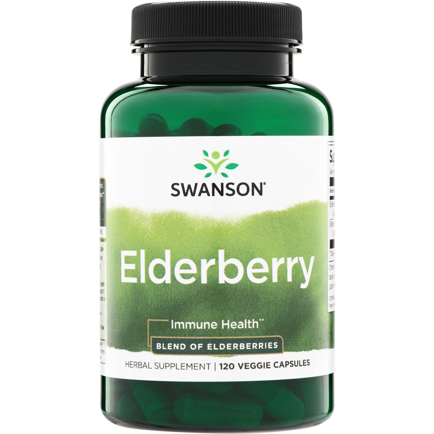 Swanson Elderberry, 120 capsule vegetale