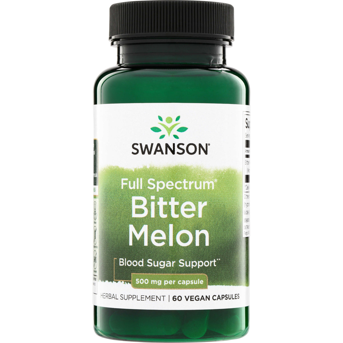 Swanson Pepene Amar, 500 mg, 60 capsule