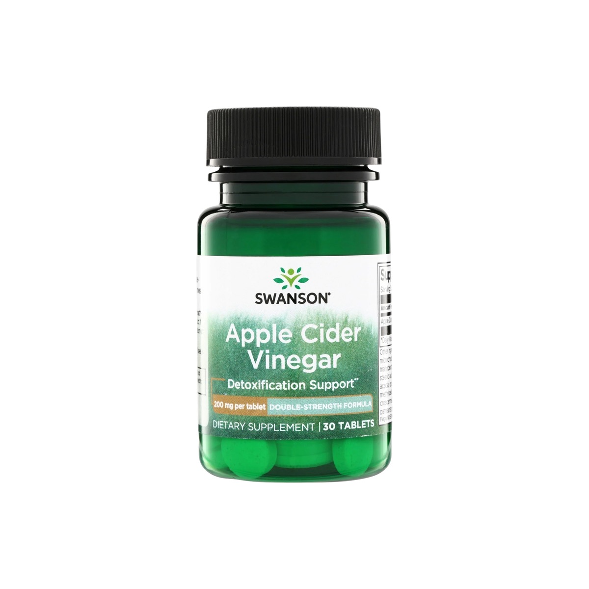 Swanson Oțet de mere Swanson, 200 mg concentrație dublă, 30 de comprimate