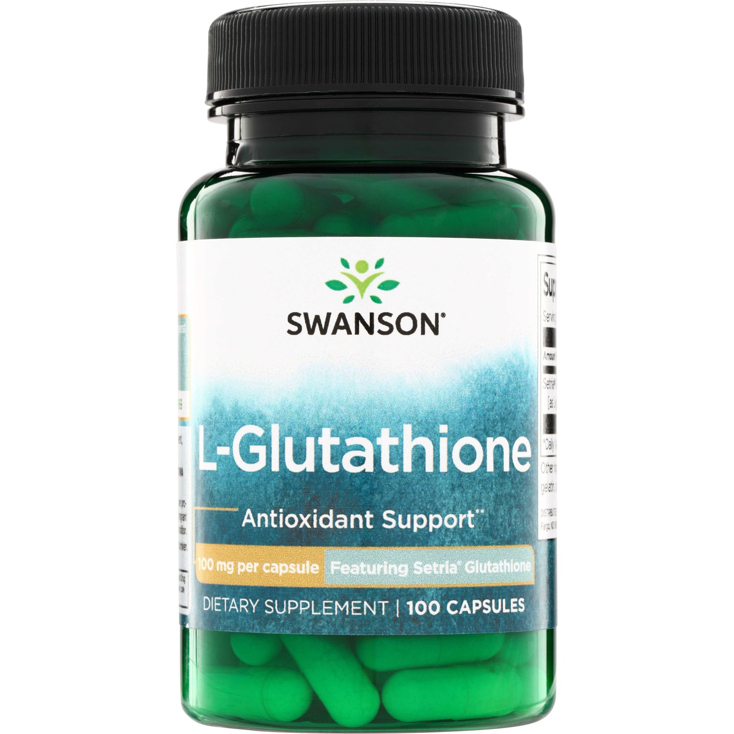 Swanson L-Glutation, 100 mg, 100 capsule