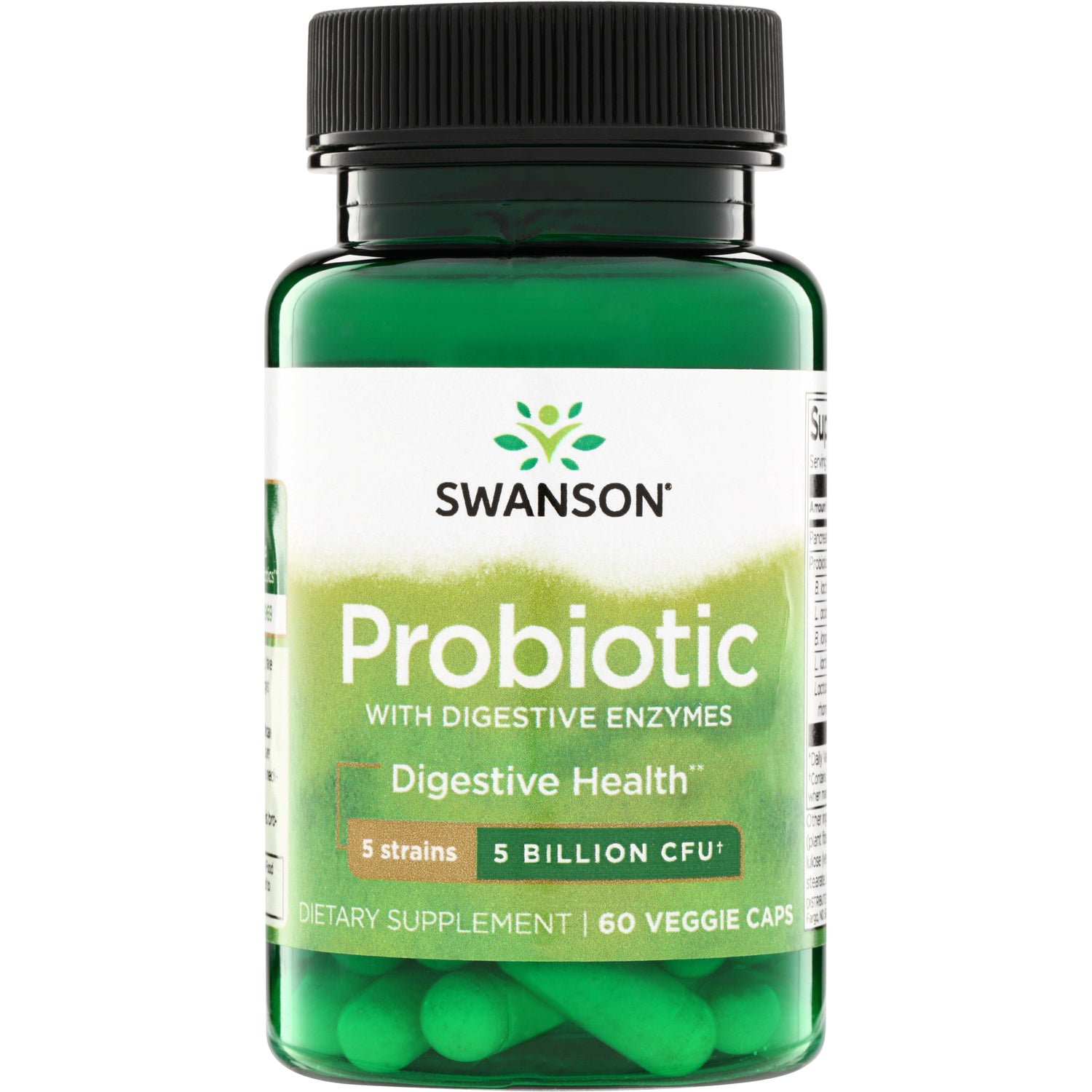 Swanson Probiotice cu enzime digestive, 60 capsule vegetale
