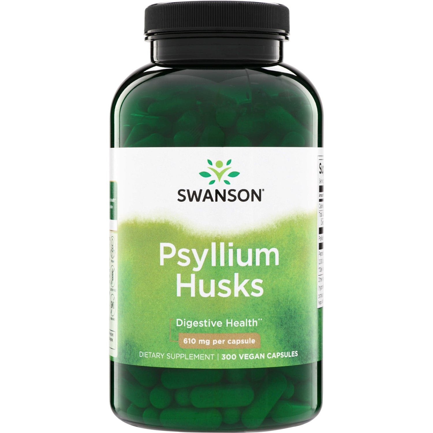 Swanson Coji de Psyllium, 610 mg, 300 capsule