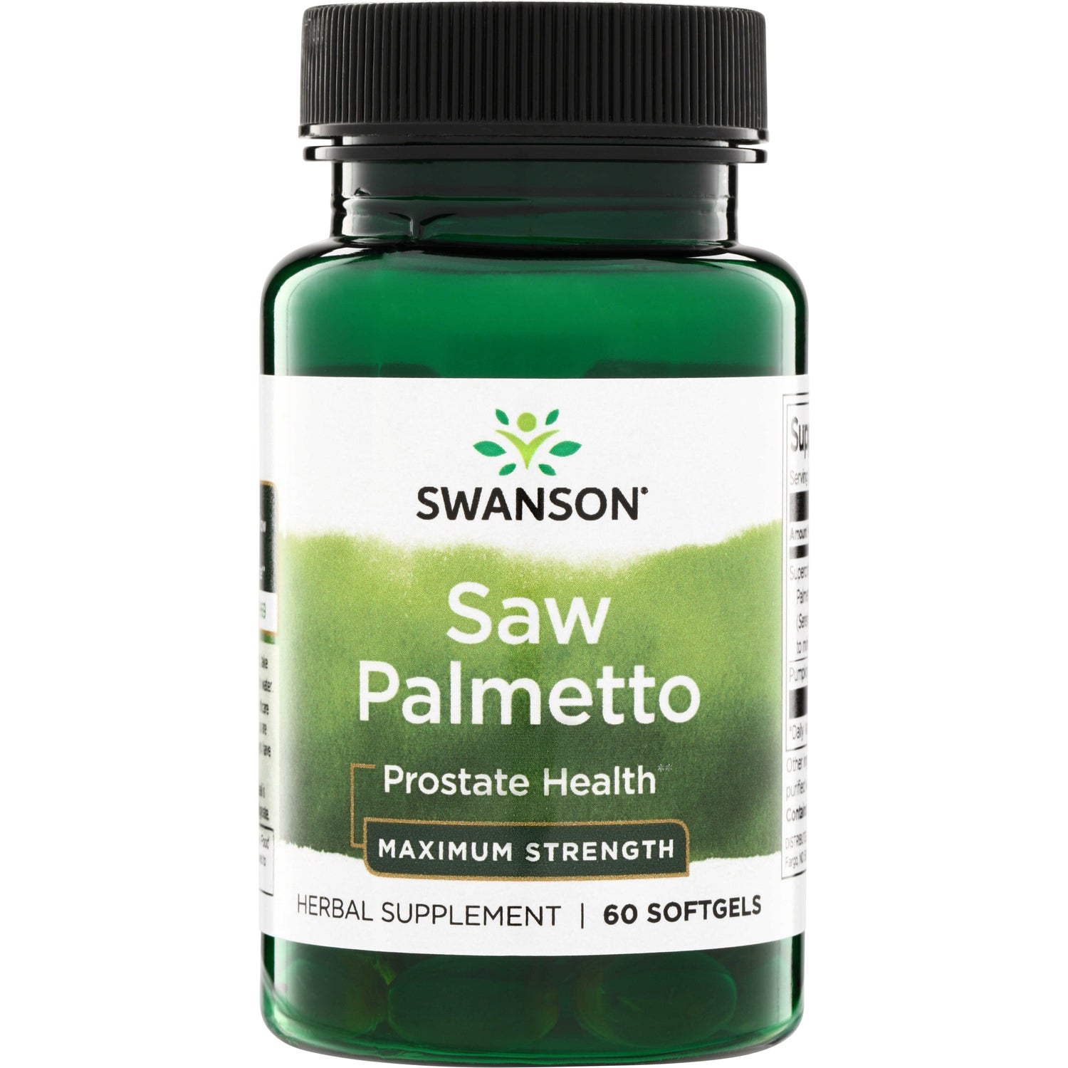 Swanson Saw Palmetto, Putere Maximă, 60 Capsule Moi